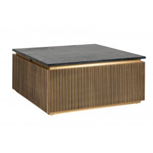 IRONVILLE exkluzív dohányzóasztal - 90cm Fa