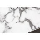 PARIS design üveg dohányzóasztal -110cm - fehér