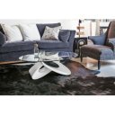 LOCUM exkluzív üveg dohányzóasztal - 110cm