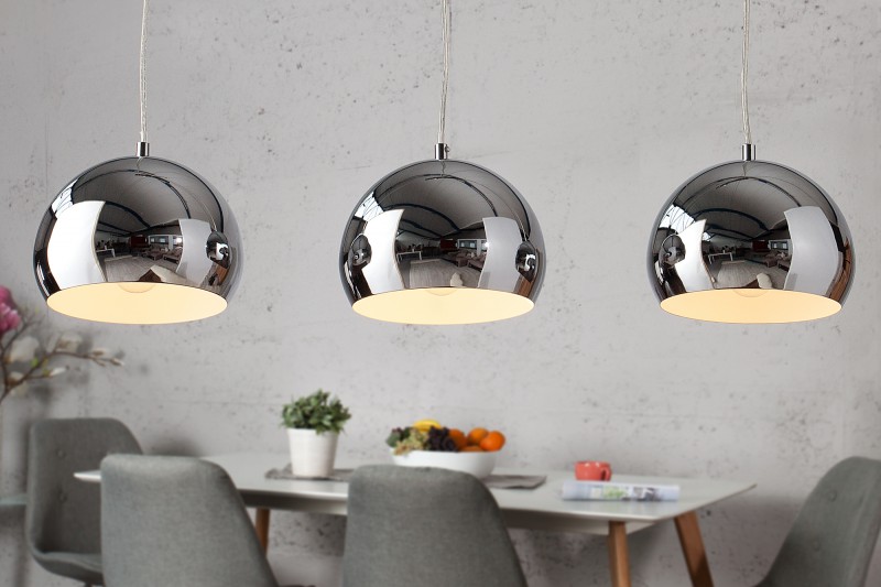 CHROMAGON 3 - modern króm függőlámpa