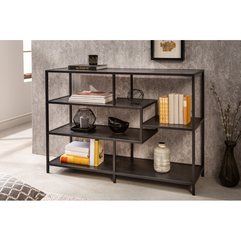 SLIM LINE modern polc - 115cm - fekete