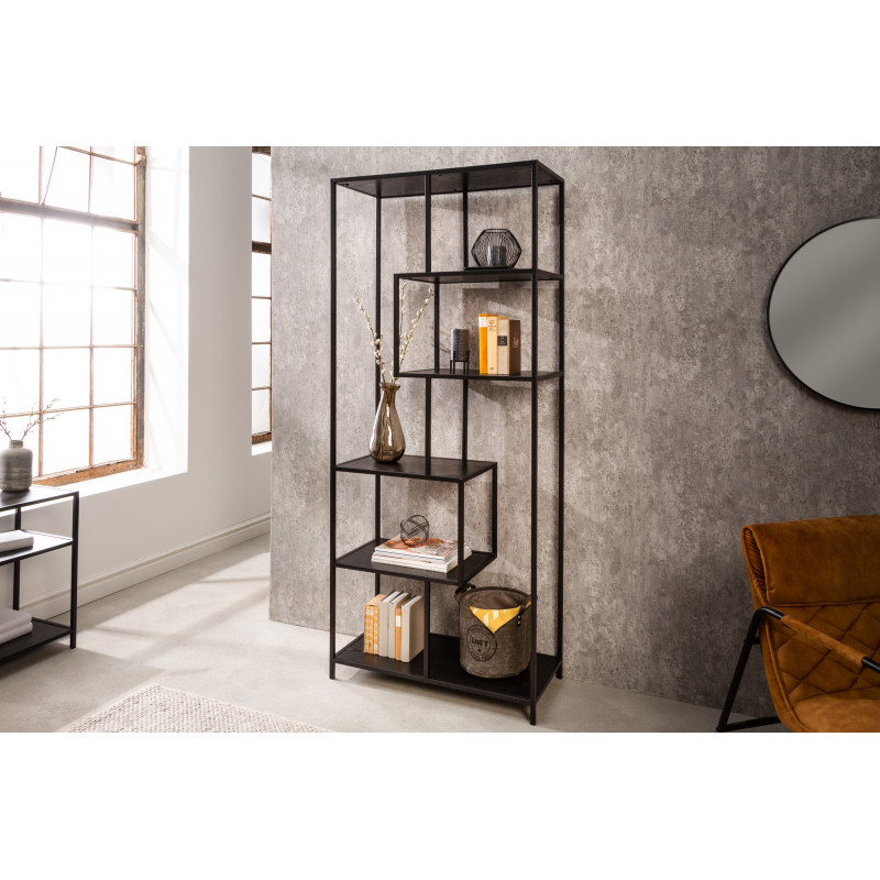 SLIM LINE modern polc - 185cm - fekete