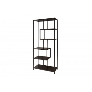 SLIM LINE modern polc - 185cm - fekete