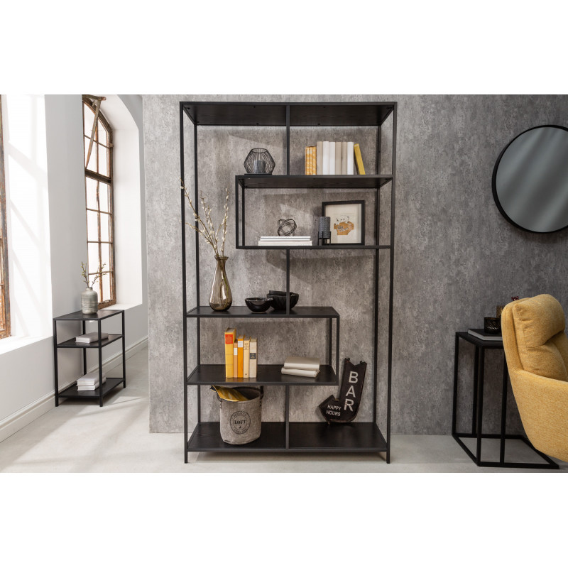 SLIM LINE -II modern polc - 185cm - fekete