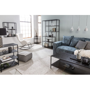 SLIM LINE modern fali polc - 90cm - fekete