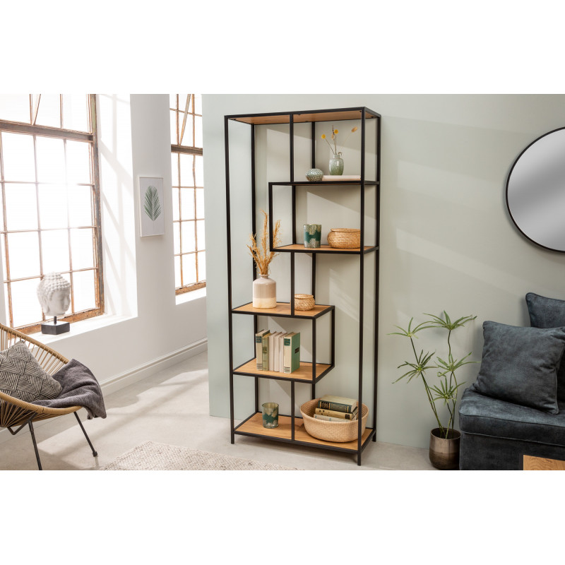 SLIM LINE modern polc - 185cm - tölgy