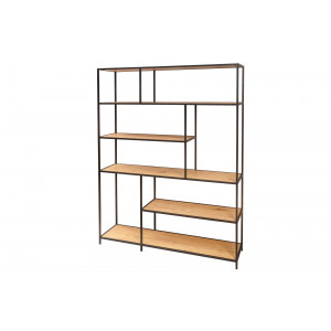 SLIM LINE -III modern polc - 185cm - tölgy