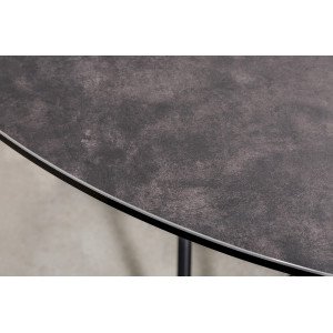 CIRCULAR design kerámialapos étkezőasztal - 120cm - antracit