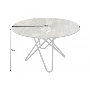 CIRCULAR design kerek étkezőasztal - 120cm - taupe