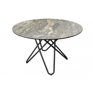 CIRCULAR design kerek étkezőasztal - 120cm - taupe