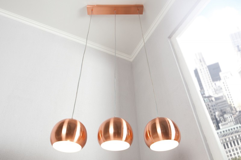 COOPER 3 - réz - design függőlámpa