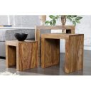 MADEIRA tömör rózsafa dohányzóasztal szett