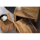 MADEIRA tömör rózsafa dohányzóasztal szett