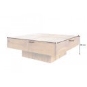 BOLT tömör rózsafa dohányzóasztal -70cm