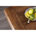 CURVED NATUR tömör rózsafa dohányzóasztal 100cm