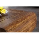 CURVED NATUR tömör rózsafa dohányzóasztal 100cm