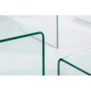 TRIZZO üveg dohányzóasztal