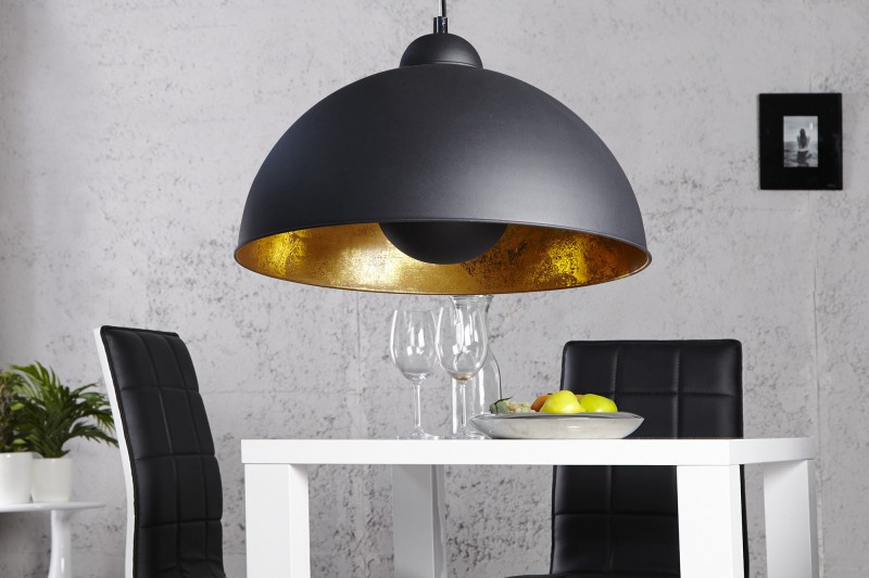 STUDIO - modern függőlámpa - fekete / arany