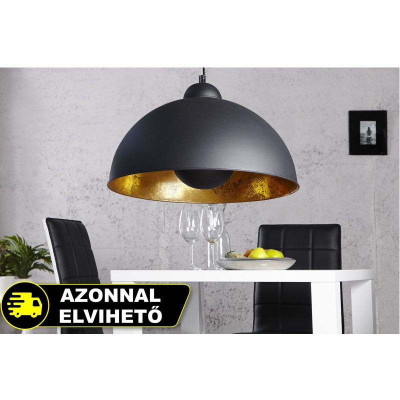 STUDIO - modern függőlámpa - fekete / arany