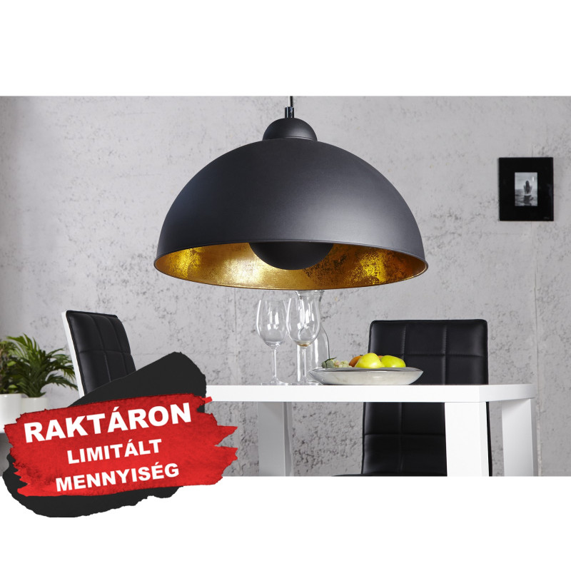 STUDIO - modern függőlámpa - fekete / arany