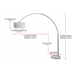 EXTENSO - design állólámpa - fekete