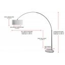 EXTENSO - design állólámpa - fehér