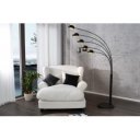 QUINTUS - design állólámpa - matt fekete / arany