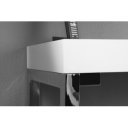 CONNIE modern íróasztal- fehér