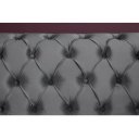 PRINCESS design bársony kanapé - 225cm - szürke