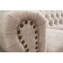 CHESTERFIELD design bársony kanapé - 150cm - beige