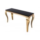 MODERN BAROCK exkluzív konzolasztal - 140cm - fekete/arany