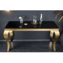 MODERN BAROCK exkluzív konzolasztal - 140cm - fekete/arany