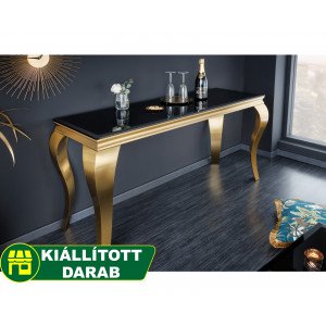 MODERN BAROCK exkluzív konzolasztal - 140cm - fekete/arany INVICTA