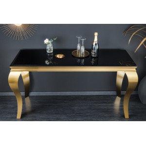 MODERN BAROCK exkluzív konzolasztal - 140cm - fekete/arany