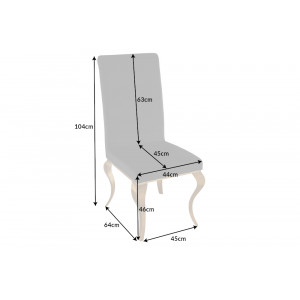MODERN BAROCK design szék - fekete/arany