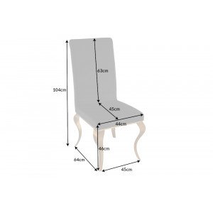 MODERN BAROCK design szék - fekete/arany