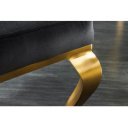 MODERN BAROCK LION design szék - fekete/arany