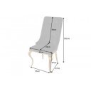 MODERN BAROCK LION design szék - fekete/arany