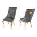 MODERN BAROCK design szék - szürke/arany