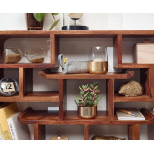 GOA - II modern rózsafa polc - 80cm