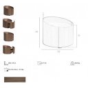 MARTÍN design éjjeliszekrény - dió