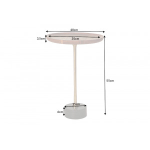 TRAYFUL modern akác lerakóasztal - 40cm