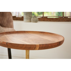 TRAYFUL modern akác lerakóasztal - 40cm