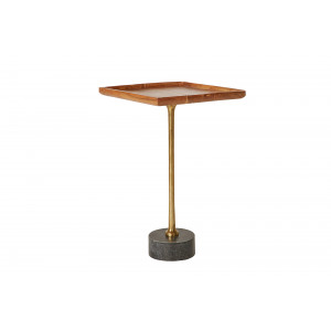 TRAYFUL  modern akác lerakóasztal - 35cm