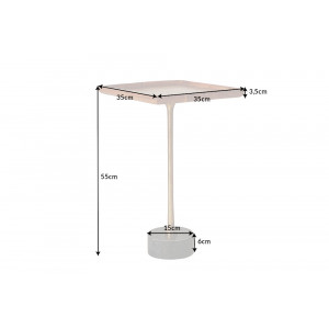 TRAYFUL  modern akác lerakóasztal - 35cm
