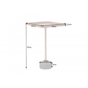 TRAYFUL  modern akác lerakóasztal - 35cm