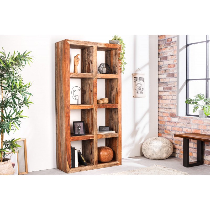 MAKASSAR tömör rózsafa polc - 180cm - szürke