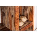 MAKASSAR tömör rózsafa polc - 180cm - szürke