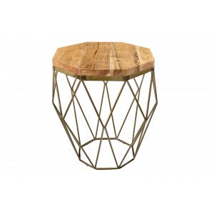 DIAMOND modern akácfa lerakóasztal - 50cm