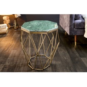 DIAMOND modern márvány lerakóasztal - zöld INVICTA